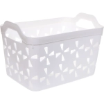 Корзина для хранения «БРУТТИ», цвет дымчатый белый, 31*21*21см (лейбл)