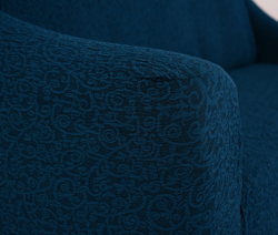 Чехол Жаккард на 3-х местный диван без оборки, цвет Темно-синий