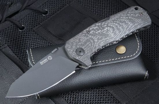 Складной нож Lion Steel "TM1" L/TM1 CB c клинком из стали Uddeholm Sleipner®, рукоять карбон