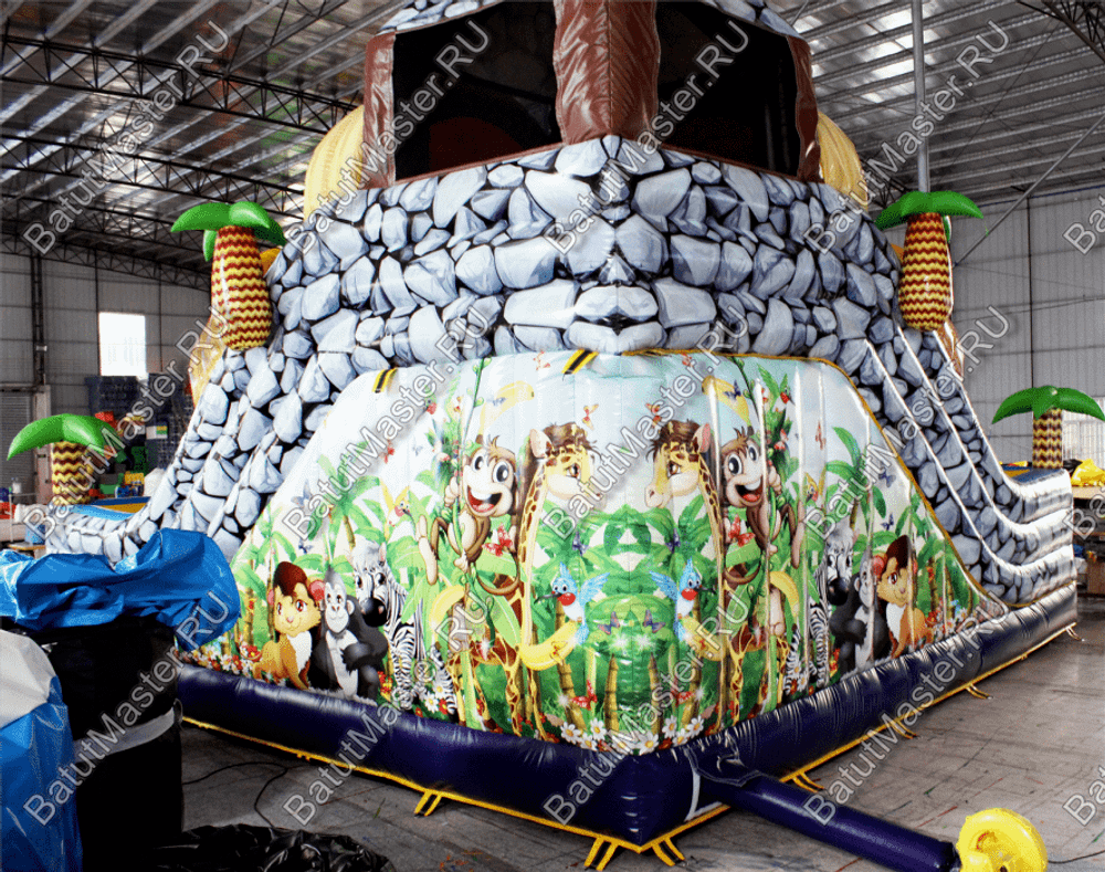Надувной батут "В гостях у зебры"