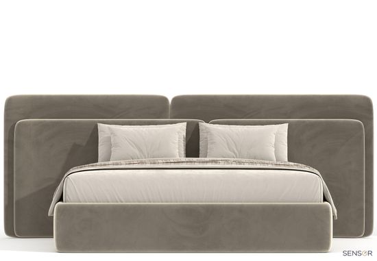 Кровать Пикассо с широким изголовьем