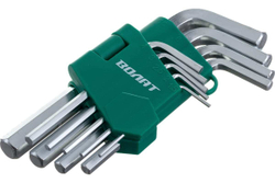 Набор ключей ВОЛАТ шестигранных 1,5-10 мм 9 предметов коротких 11015-09