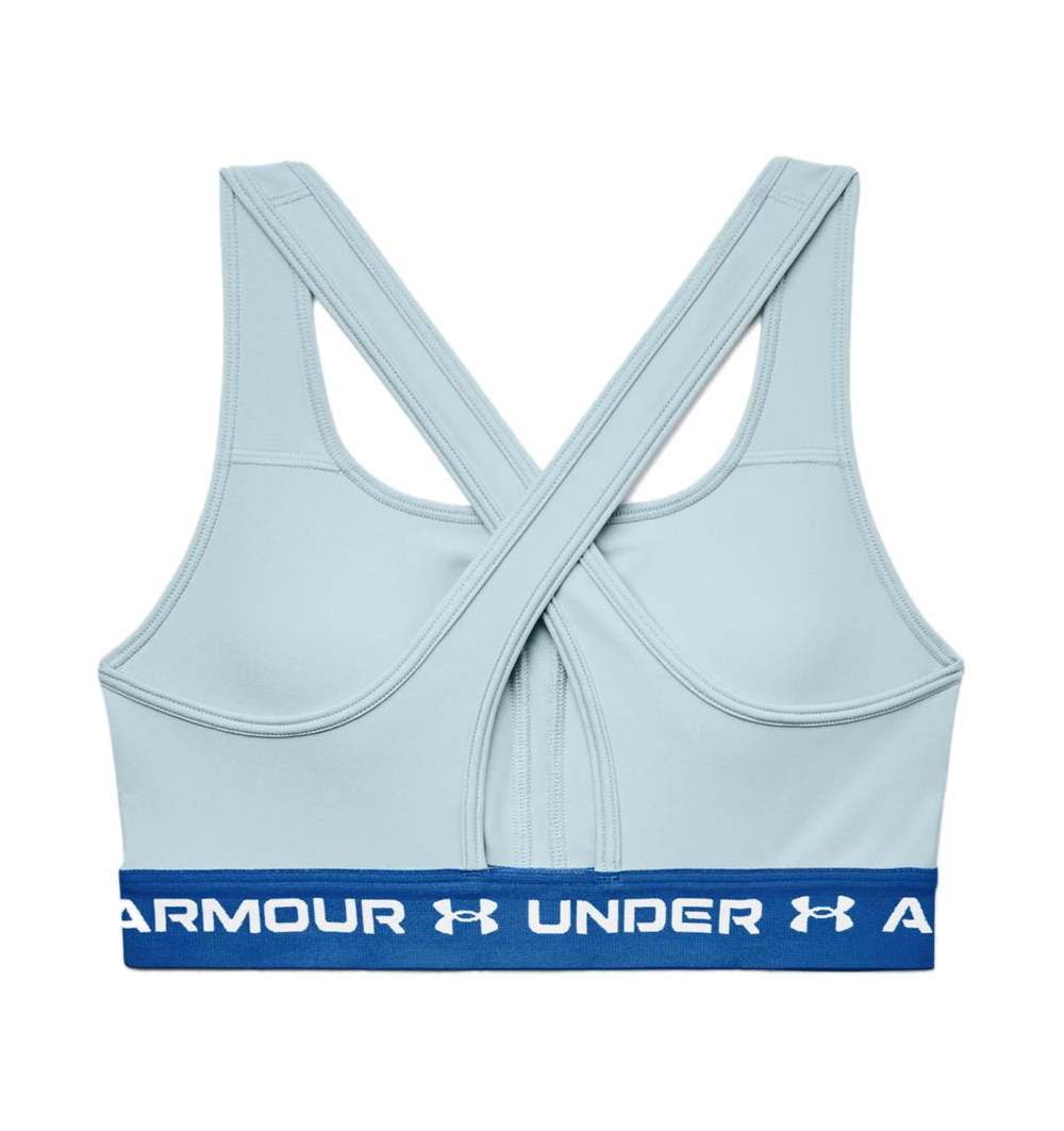 Теннисный бюстгальтер Under Armour Crossback Mid Bra - breaker blue/victory blue