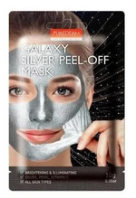 Маска-пленка для лица Purederm Galaxy Silver Peel-Off Mask (Silver, Pearl, Vitamin C) Серебристая Осветляющая с серебром, жемчугом и витамином С 10 г