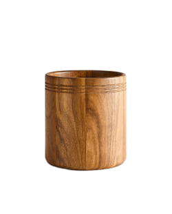 Zara Home банка для продуктов из дерева, цвет коричневый, 15 см
