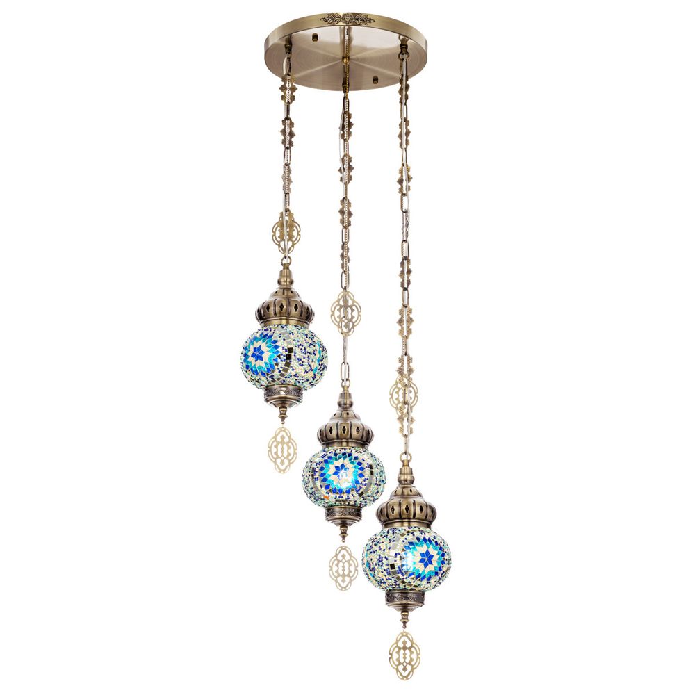 Citilux Каир CL419136 Подвесной светильник Мозаика Синяя