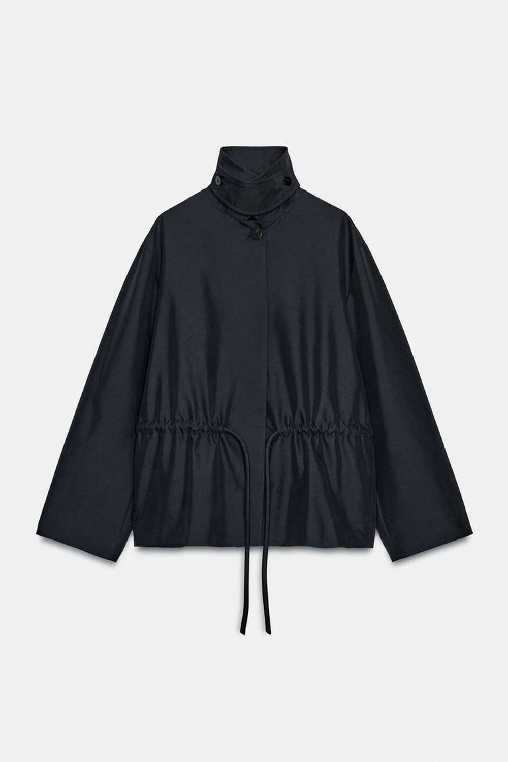 ZARA ПАРКА С ХЛЯСТИКОМ ИЗ КОЛЛЕКЦИИ ZW, МОРСКОЙ СИНИЙ