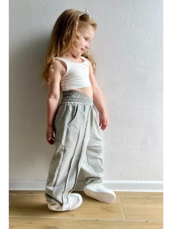 Брюки спортивные с двойной талией