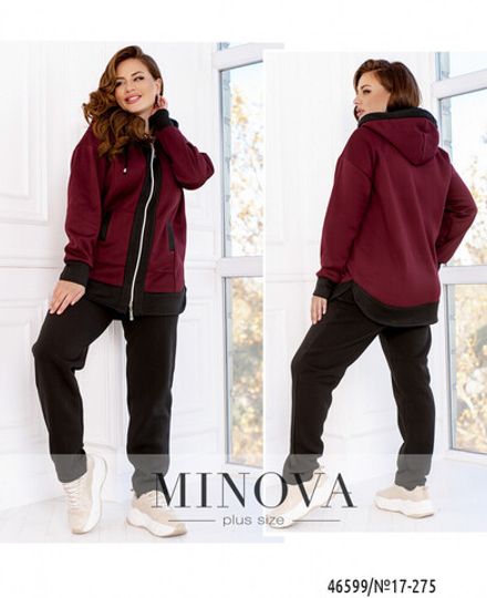 Костюм 17-275-Черный-марсала Minova Фото 1