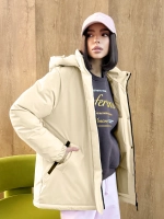 Куртка весенняя удлиненная с капюшоном