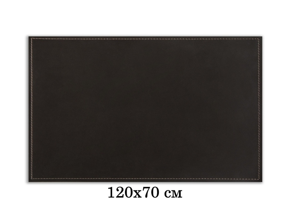Бювар прямоугольный серия "Классика" 120x70 см кожа Cuoietto цвет темно-коричневый шоколад.