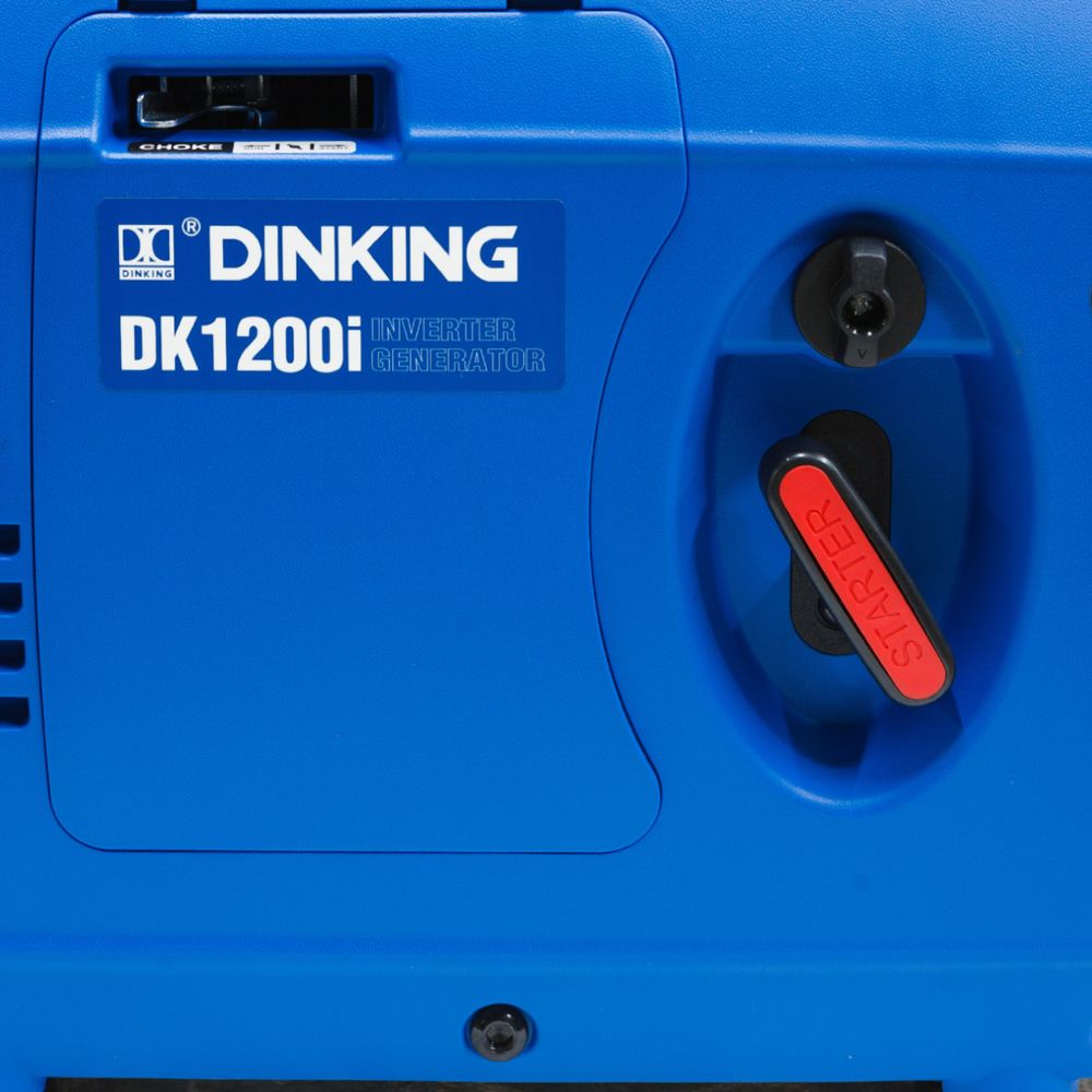 Генератор бензиновый инверторный Dinking DK1200i - [1 кВт / 220V] руч. старт