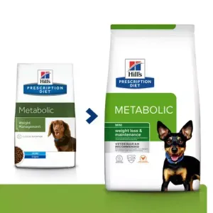 Ветеринарный сухой корм для собак мелких пород, Hill`s Prescription Diet Metabolic Mini, контроль веса, с курицей