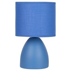 Настольная лампа Rivoli Nadine 7047-503 1 * Е14 40 Вт керамика синяя с абажуром | Rivoli