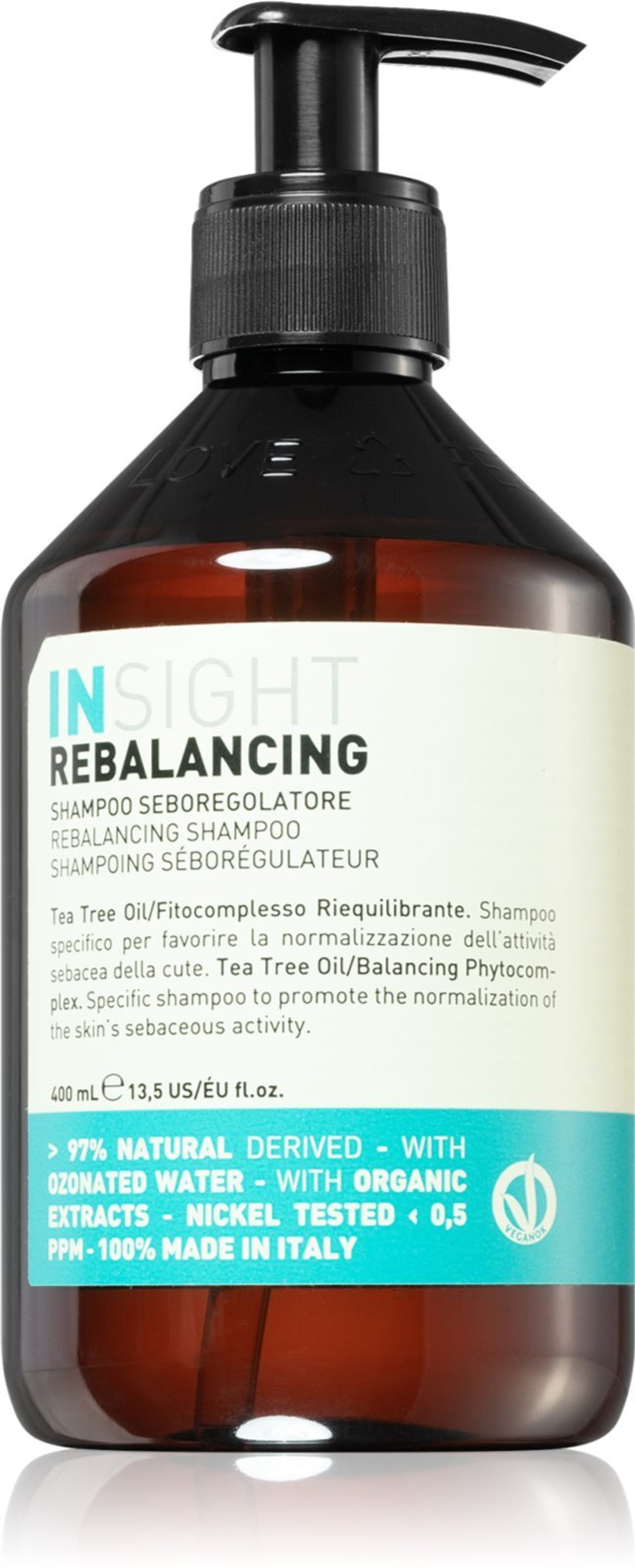 INSIGHT Rebalancing - шампунь для жирных волос /   400  ml  / GTIN 8029352353802