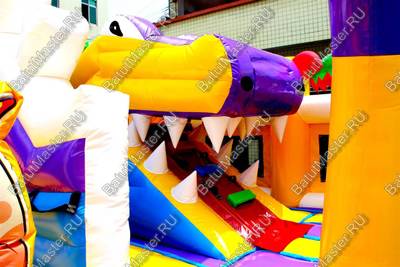 Коммерческий батут «Белый клык» с немеханизированной головой, размер 6*5*2,9 м.