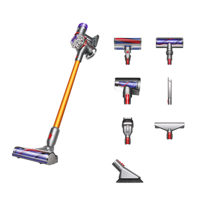 Беспроводной вертикальный пылесос Dyson V8 Absolute (Nickel/Yellow) (SV25) (2021) Пылесос цвета «никель/жёлтый»