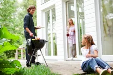 Угольный гриль Weber Compact Kettle, 47 см, чёрный