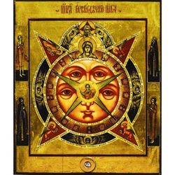 Всевидящее Око Божие. Икона с  мощевиком.