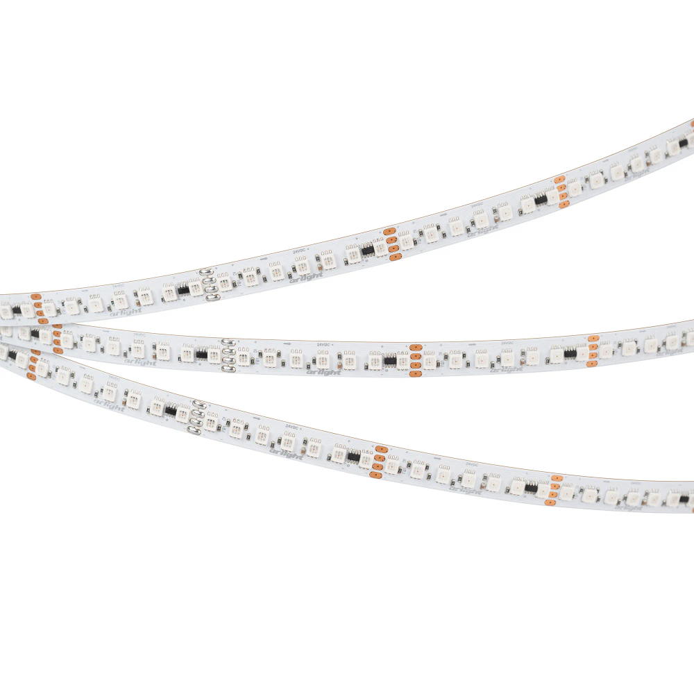 Светодиодная лента SPI-F140-10mm 24V RGB-PX7-BPT (22 W/m, IP20, 3535, 5m) (Arlight, бегущий огонь) 043132