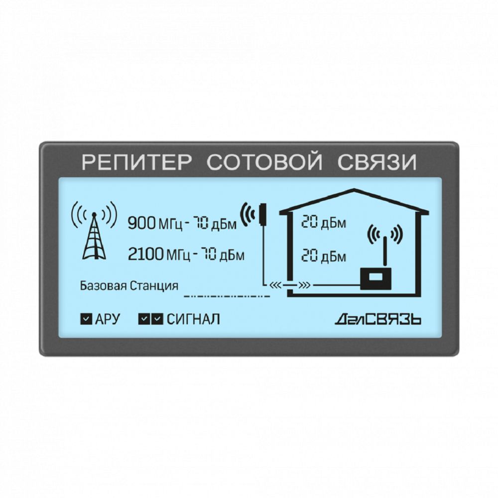 Комплект усиления связи ДалСВЯЗЬ DS-900/1800-20 v.5955
