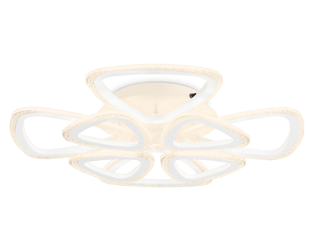 Светильник потолочный светодиодный с пультом FA4515/4+4 WH белый 106W 4200K/3000K/6400K D640*125 (ПДУ ИК)