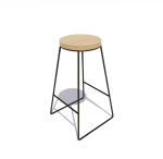 Барный стул «Статика», лак