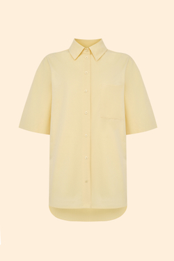 Рубашка из легкого хлопка (Soft Skill), сливочная