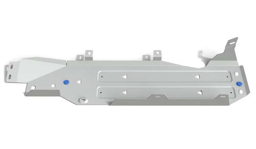 Защита топливного бака Rival для Jeep Wrangler JK 4-дв. (V - 3.6; 3.8) 2007-2018, штампованная, алюминий 6 мм, с крепежом, 2333.2724.1.6
