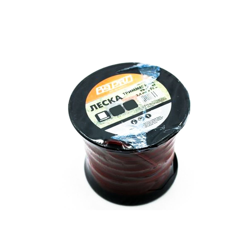 Леска Силач 4 мм, зубья пилы, серый , 15 метров 014468