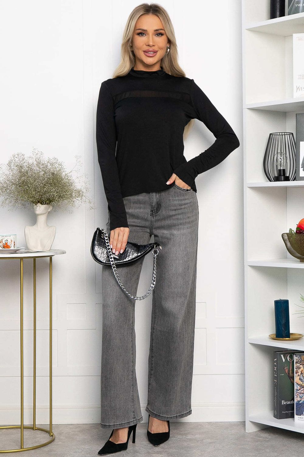 Водолазка трикотажная Лисса (черная) Б14298-22М LT Collection