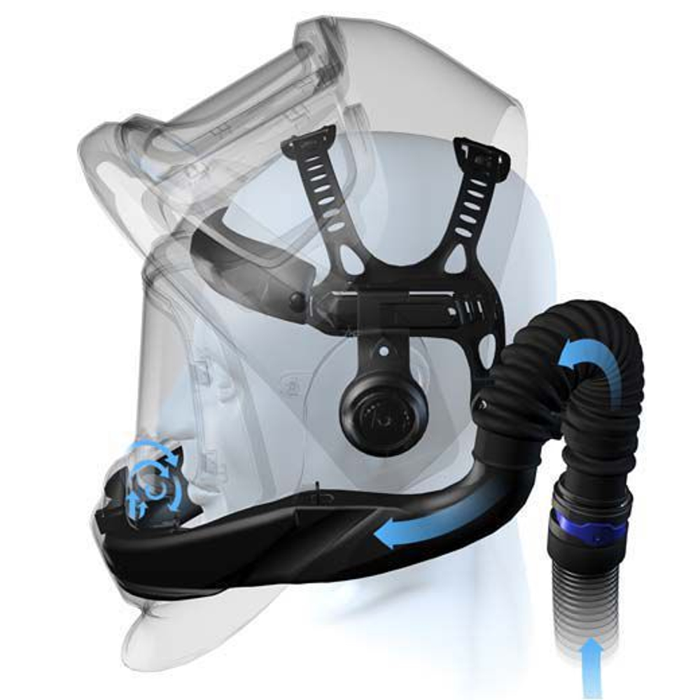 Щиток защитный лицевой сварщика 9100 FX AIR со светофильтром9100X и блоком ADFLO (547715)