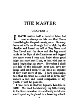 The master | Irving Bacheller