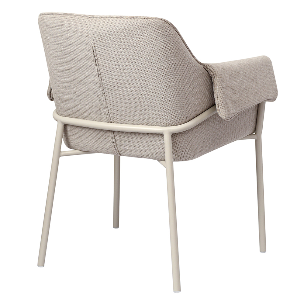 Стул Bergenson Bjorn Aline, шенилл, серо-бежевый/бежевый