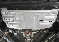 Защита картера и КПП AutoMax для Seat Ibiza IV (V - все) 2008-2015/Skoda Fabia II (V - 1.2; 1.4; 1.6) 2007-2014/Skoda Fabia RS II (V - 1.4 (180 л.с.)) 2010-2014/Skoda Rapid I (V - все) 2013-2020/Skoda Rapid II (V - 1.6) 2020-н.в./Skoda Roomster (V - все) 2006-2015/Volkswagen Polo IV рестайлинг хэтчбек (V - все) 2005-2009/Volkswagen Polo V хэтчбек (V - все) 2010-2015/Volkswagen Polo V седан (V - 1.4 (125 л.с.); 1.6 (85/90/105/110 л.с.)) 2010-2020/Volkswagen Polo VI лифтбек (V - 1.4 (125 л.с.); 1.6 (90/110 л.с.)) 2020-н.в., алюминий 2.5 мм, с крепежом, штампованная, AM333.5877.1