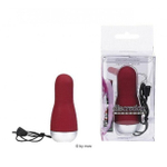 Минивибратор красный Discretion (8 см , красный) (Цвет: красный, серебряный)