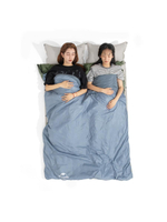 Спальный мешок Naturehike ультралёгкий тип конверт LW180 лето голубой, молния слева, Size XL, 6927595777978L