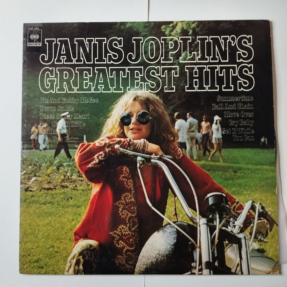 Винтажная виниловая пластинка LP Janis Joplin Greatest Hits (Japan 1977) (No Obi) Piece Of My Heart