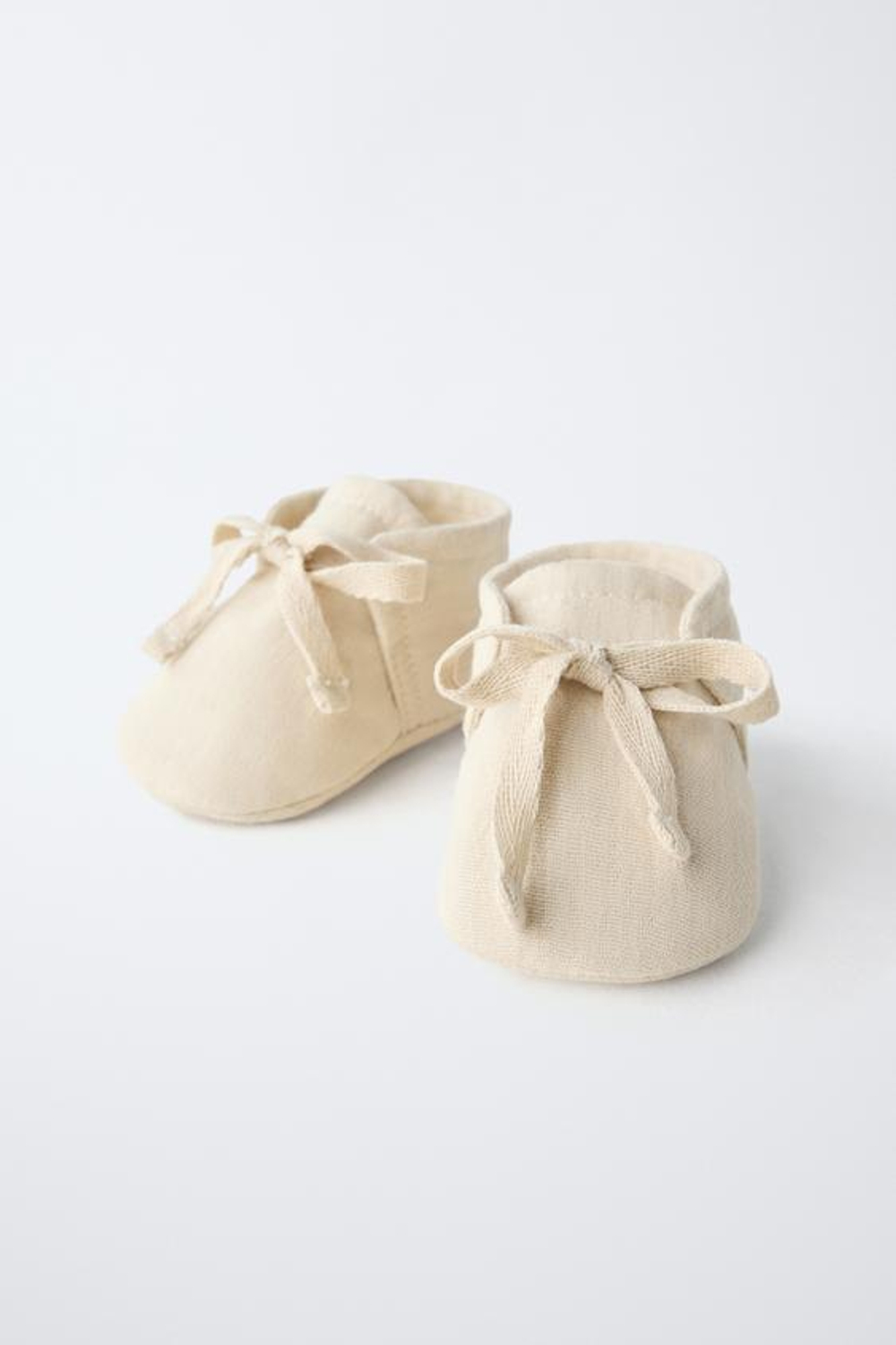 ZARA ПИНЕТКИ ХЛОПКОВЫЕ, БЕЖЕВЫЙ