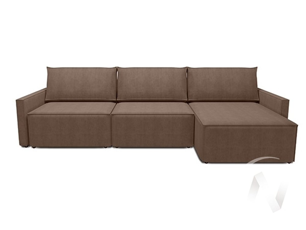 Диван угловой Пегас 2 (ДУ) LUMA 11 (коричневый)