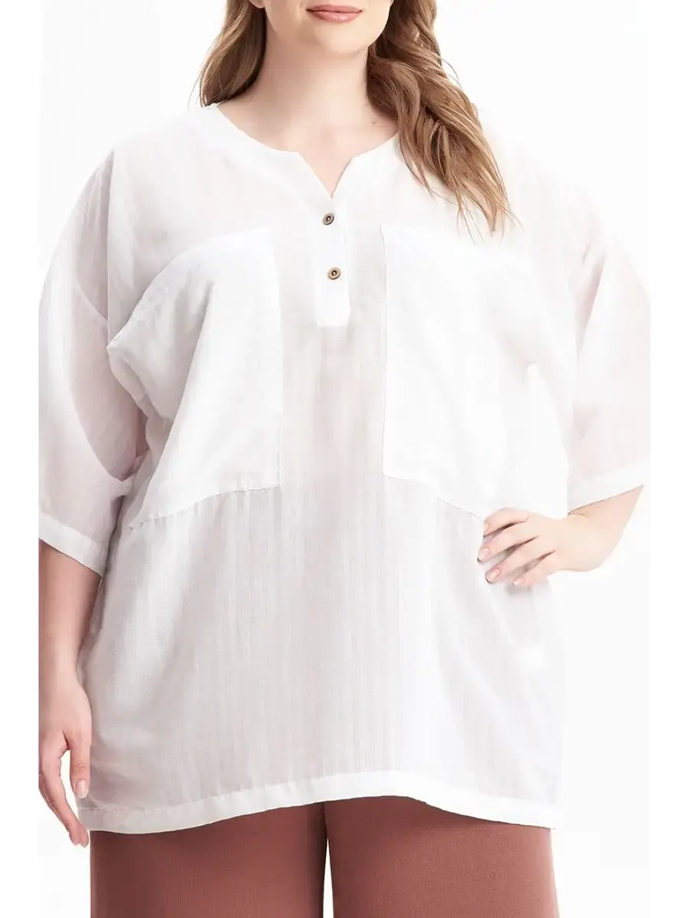 Блузка хлопковая оверсайз