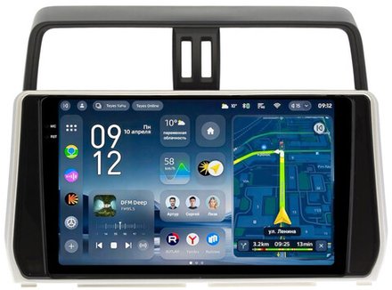 Магнитола Toyota Land Cruiser Prado 150 2017-2023 - Teyes CC4-PRO монитор 10.36" 2K QLED на Android 13, Snapdragon 778G, AI, CarPlay, DSP, 4G SIM-слот