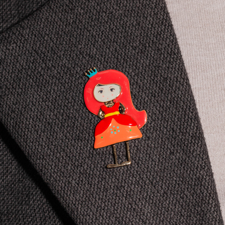 Брошь Shadore Принцесса XZ2298.9 R/G