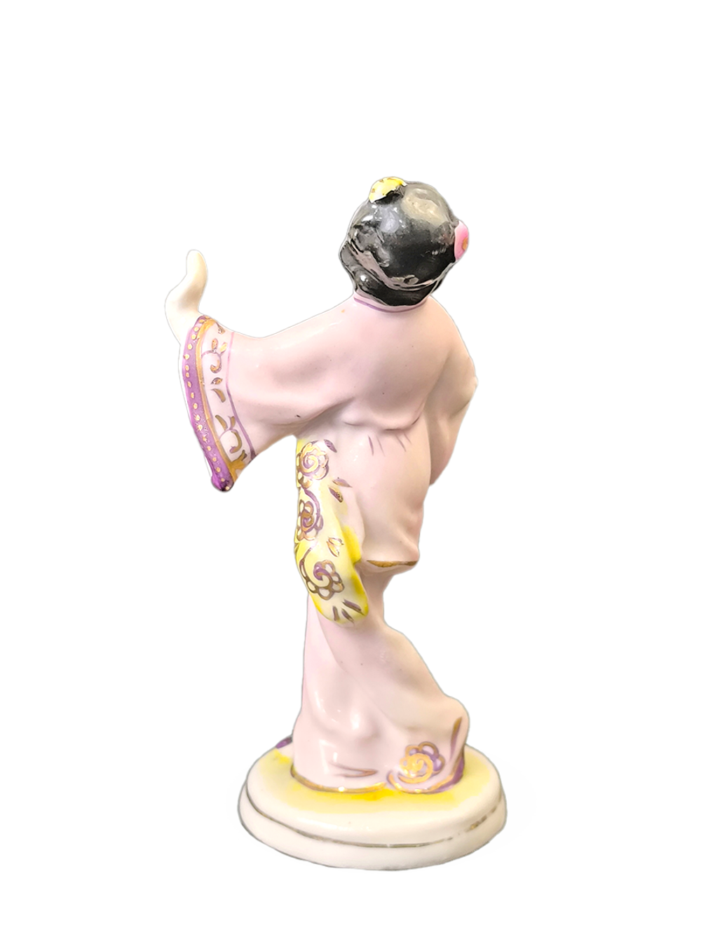 Фарфоровая статуэтка "Китаянка с веером" Гжель