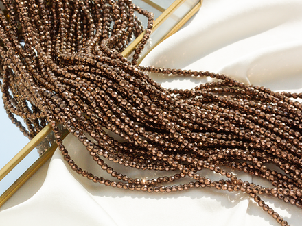 Нить бусин из гематита 4мм, огранка