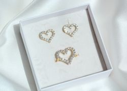 Серьги  Сердца