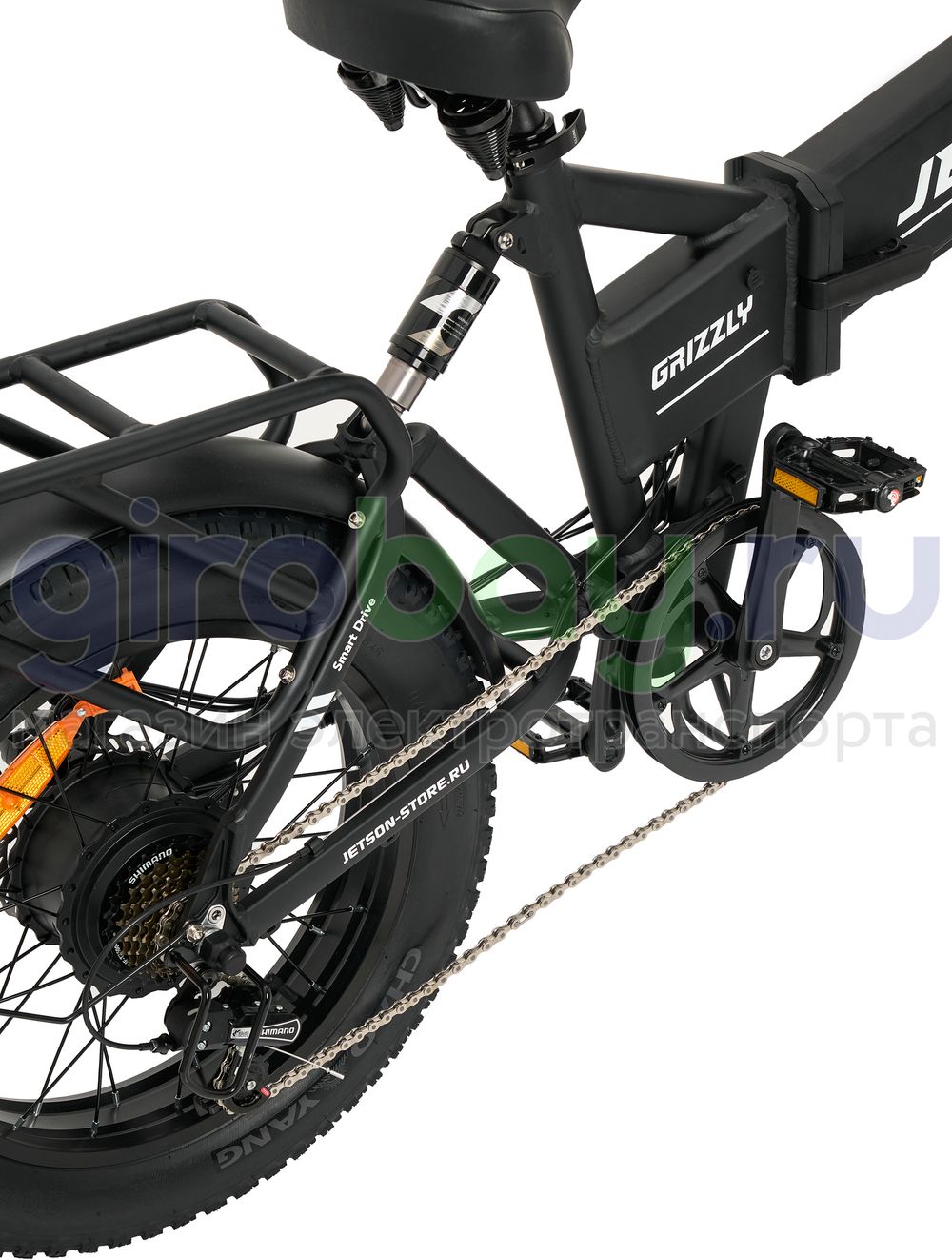 Электровелосипед Jetson GRIZZLY 1200w (48v15ah) - Чёрный фото №19