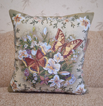 Декоративный гобеленовый чехол Солнечные бабочки 47х47