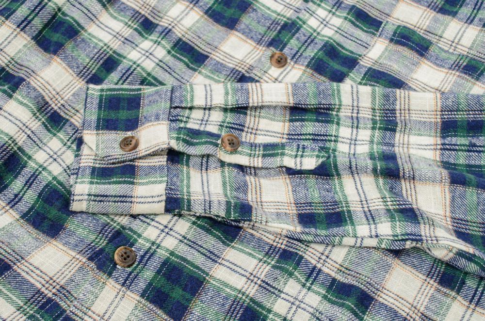 Рубашка Magamaev Filter сине-зеленая