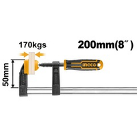 Струбцина столярная 50х200мм INGCO HFC020502 INDUSTRIAL